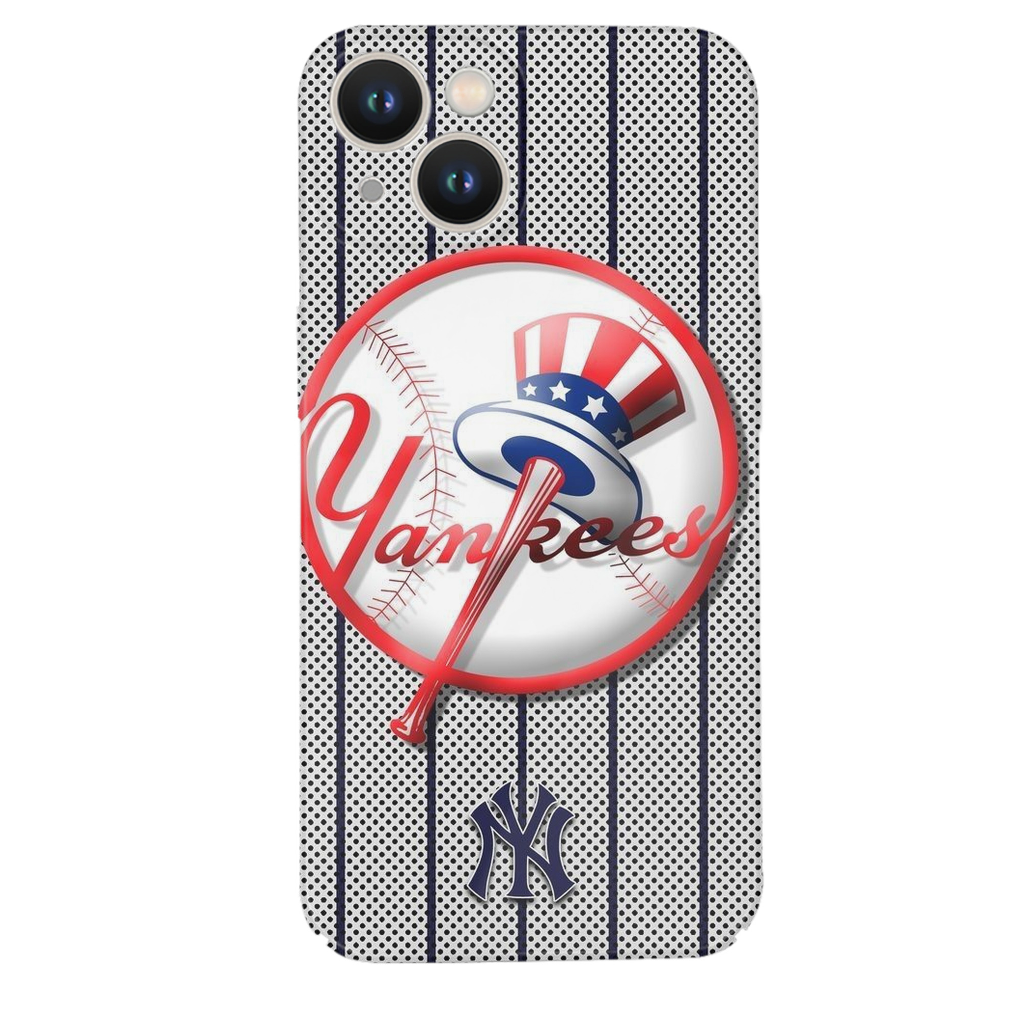 New York Yankees 197 IPhone 14 Series Full-Cover Hard Case – Shockproof With Raised Camera Protection – Precise Cutouts, Wireless Charging Compatible – Durable, Anti-Yellowing, Easy To Clean